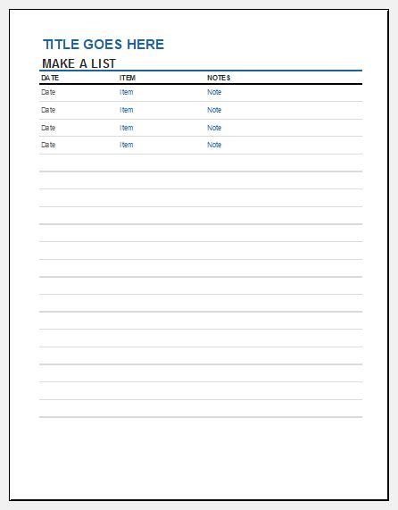 inventory list template  ms excel excel templates