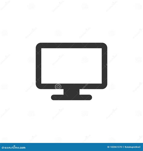 desktop screen monitor computer icon logo template illustration design vector eps  stock