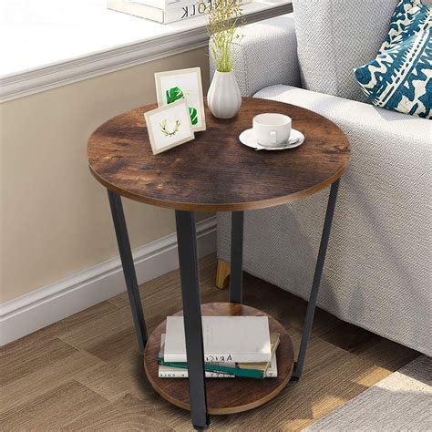 accent bedside table  tier  table  living room bedroom