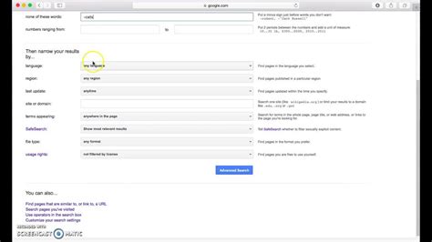 google advanced search tutorial youtube