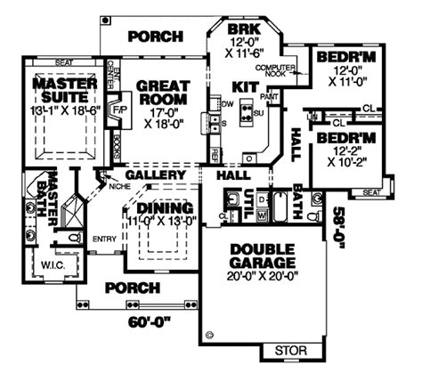 house plan  traditional style   sq ft  bed  bath