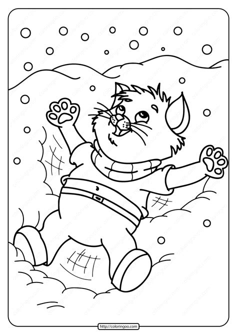 printable snow angel  coloring page