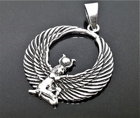 Isis Goddess Sterling Silver 925 Pendant Ancient Egyptian