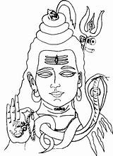 Coloring Pages Shiva Lord Shivratri Festival Face Chinese Color Dragon Boat Print Moon Template Sketch Related Posts sketch template