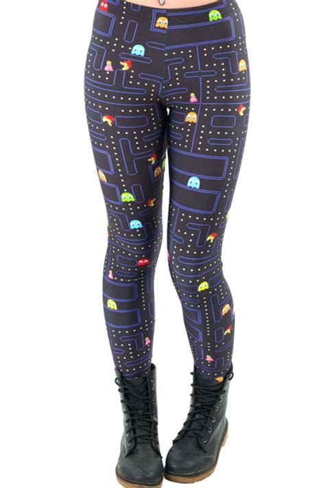 New Pac Man Womens Workout Leggings For Joggers Fitness