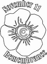 Remembrance Poppy Coloring Pages Colouring Sheets Veterans Activities Printable Badges Nature Badge Poppies Preschool Posters Color Kids Veteran Flower sketch template
