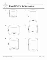 Cylinders Calculating Worksheetplace sketch template