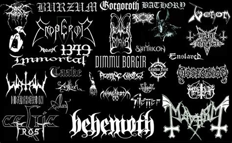 black metal bands logo  joaomordecaimapper  deviantart