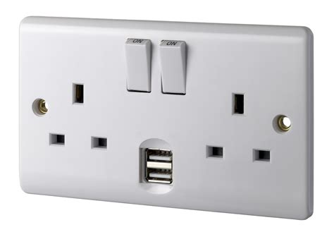 double wall socket  usb ener energy saving products energenie