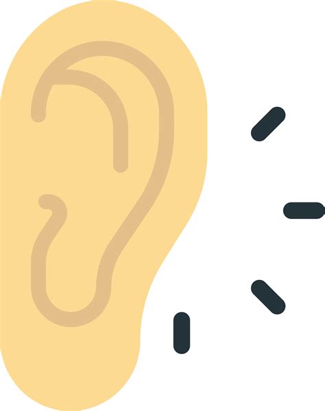 ears listening   illustration  minimal style  png