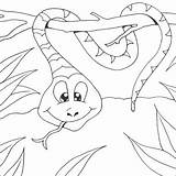 Coloring Snake Pages Animal Kids Sheets sketch template