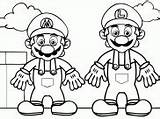 Coloring Pages Mario Games Characters Kids Bros Printable sketch template
