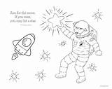 Astronaut Coloring sketch template