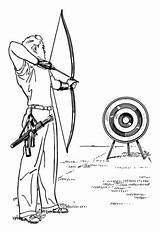 Archery Coloring Supercoloring sketch template