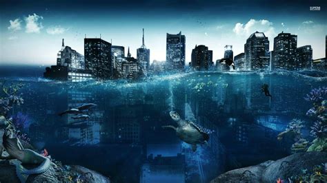underwater city wallpapers top  underwater city backgrounds wallpaperaccess