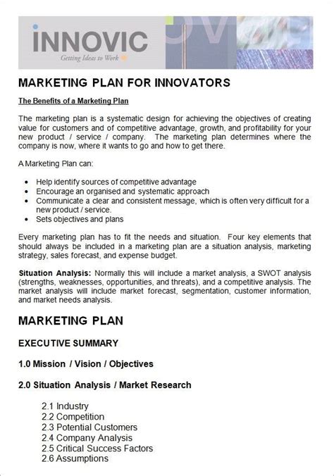 nonprofit marketing plan template awesome sample marketing plan