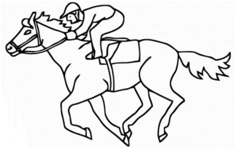 race horse coloring page coloring home