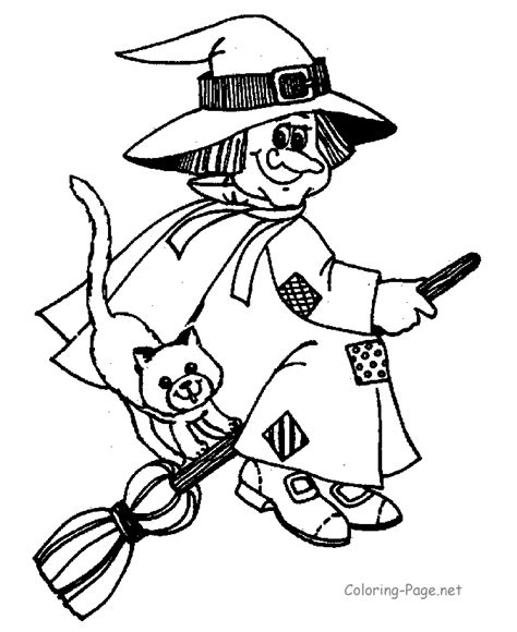 halloween coloring page  broom coloring home