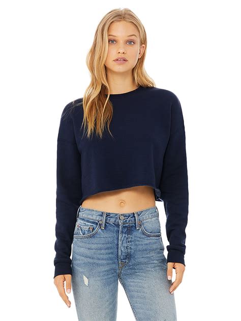 cropped tops ladies crop tops  women casual cropped long sleeve