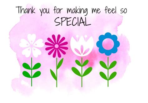 making  feel special    love ecards
