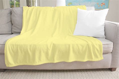 light yellow blanket  reversible soft silky plain etsy