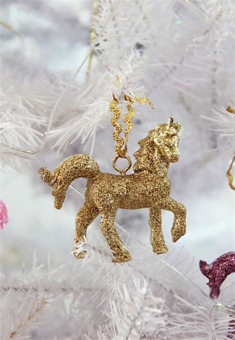 bubbly lifediy glitter unicorn ornaments  bubbly life