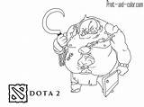 Dota Coloring Pages Print Color sketch template