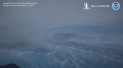 drone ship captures terrifying footage  hurricane fiona orlando orlando weekly