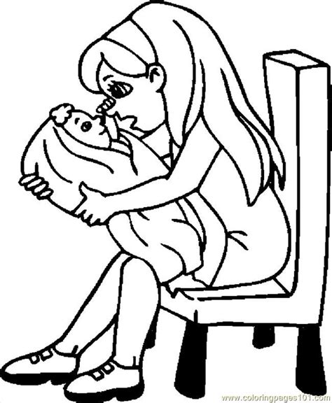 girl baby coloring pages clip art library