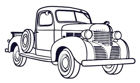 printable antique cars coloring pages  coloringfoldercom truck