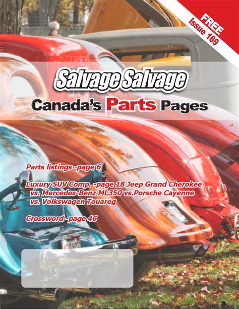 salvage salvage canadas parts pages  salvage salvage  parts magazine issuu