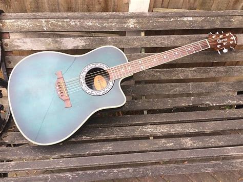 Crafter Electro Acoustic Guitar Blue Music Instrument