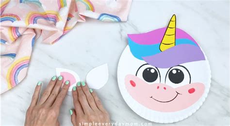 paper plate unicorn craft