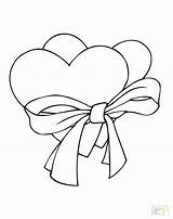 Hearts Conversation Coloring Pages Getcolorings Valentine sketch template