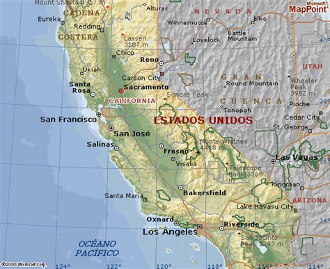 lista 105 imagen de fondo mapa del estado de california estados unidos