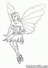 Colorare Fata Colorear Bambini Schmetterling Disegni Hadas Fairy Feen Malvorlagen Mariposa Hada Farfalla Dibujos Flug Colorkid Vuelo Volo sketch template