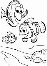 Coloring Nemo Pages Finding Sheets Dory Toddler sketch template