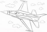 Caccia Aereo Fighter Kolorowanki Jets Airplane Supercoloring Kleurplaat Draw Aerei Fuerza Stampare Samolot Printmania Kampfflieger Aerea Straaljager Bombardero Kolorowanka Mexicana sketch template