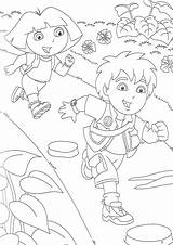 Coloring Diego Go Pages Print Kids sketch template