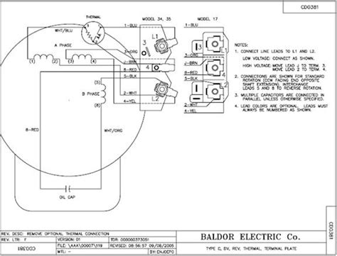 baldor electric motor parts diagram
