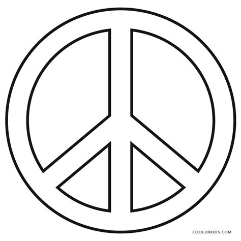 printable peace sign coloring pages