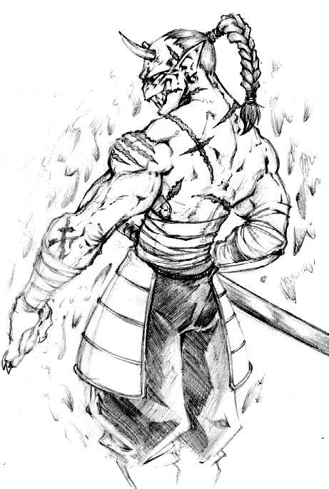 demon samurai  biggcaz  deviantart