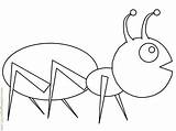 Fourmi Cigale Imprimer Ants Coloori Colorie Coloriages Couleur sketch template