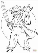 Coloring Pages Yoda Getcolorings Plo Koon sketch template