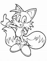 Tails Coloring Pages Sonic Getcolorings Color Printable sketch template