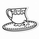 Saucer Teacup Tea Party Coloring Caleb Gray Studio Walls360 sketch template