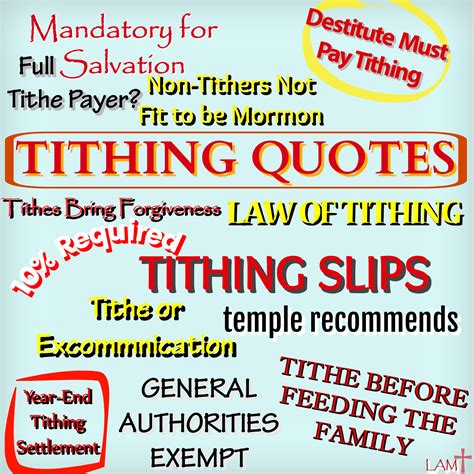 tithing quotes life  ministry