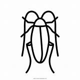Cucaracha Cockroach Insect Iconfinder Ultracoloringpages sketch template