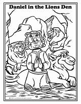 Coloring Pages Daniel Den Lion Bible Popular sketch template