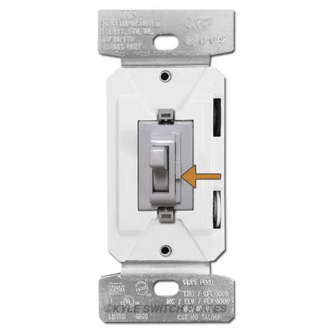 gray toggle dimmer switch led cfl sp   kyle switch plates